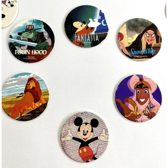 Vintage Assorted Lot of 10 Disney Themed Pogs / Milk Caps - Picture 6 of 8